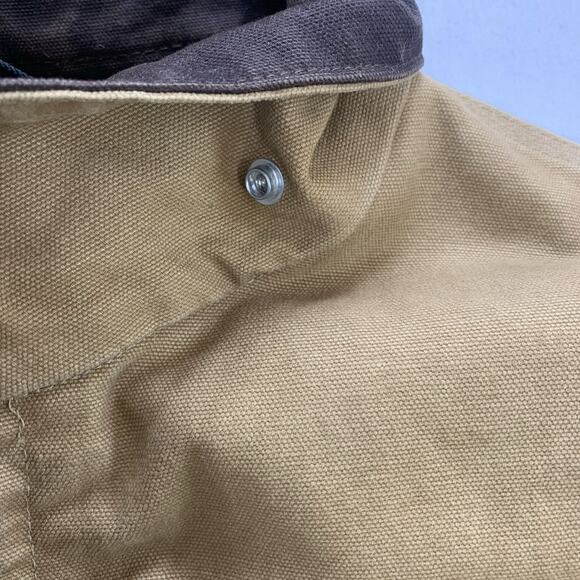 CARHARTT Mens 2XL Brown Sherpa Lined Sandstone Chore Coat Jacket C61 CML - Picture 7 of 14